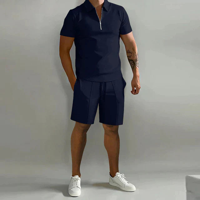 Conjunto de camisa pólo elegante