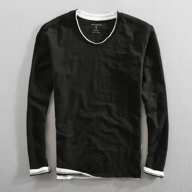 T-shirt de manga comprida Paris Vintage