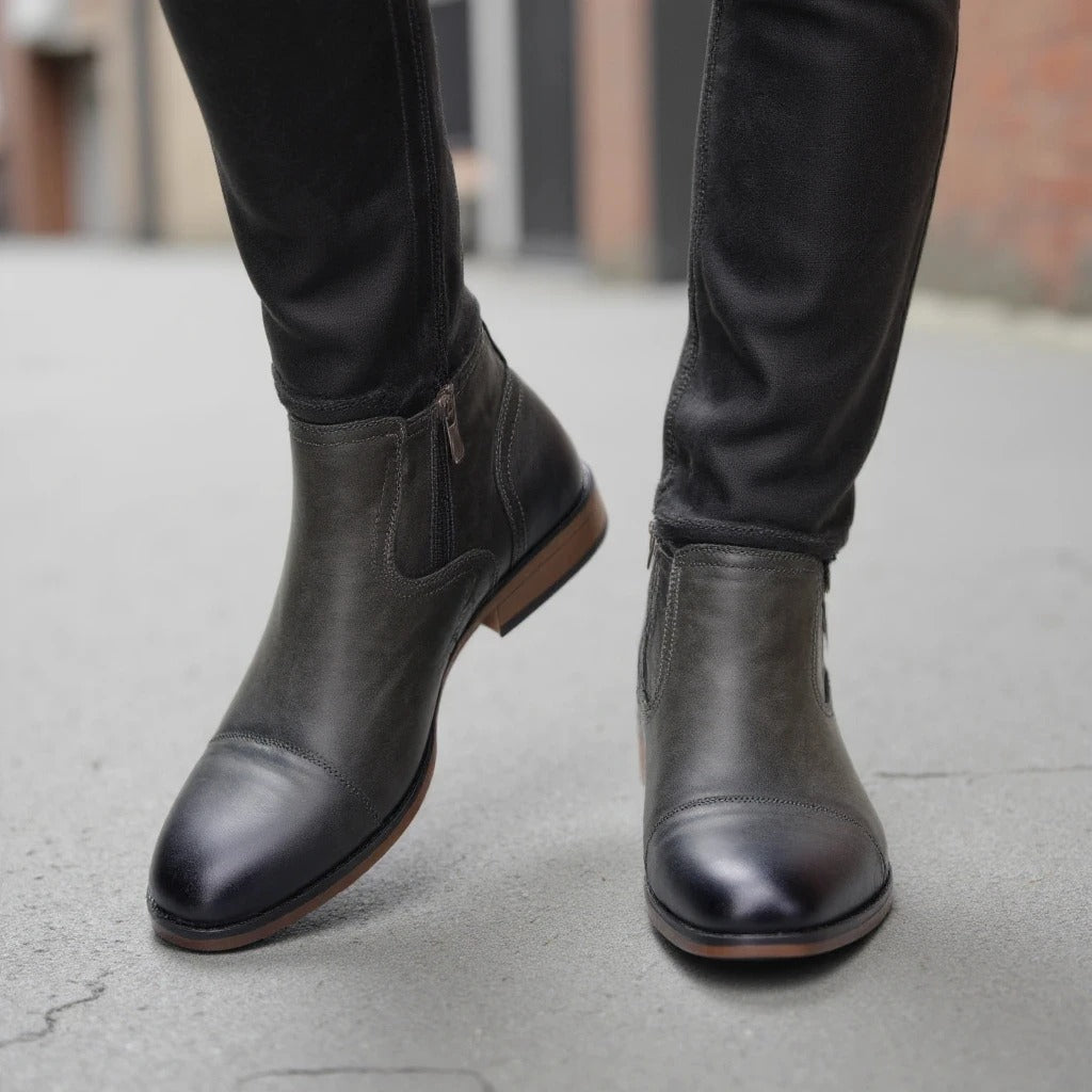 Botas Chelsea em pele