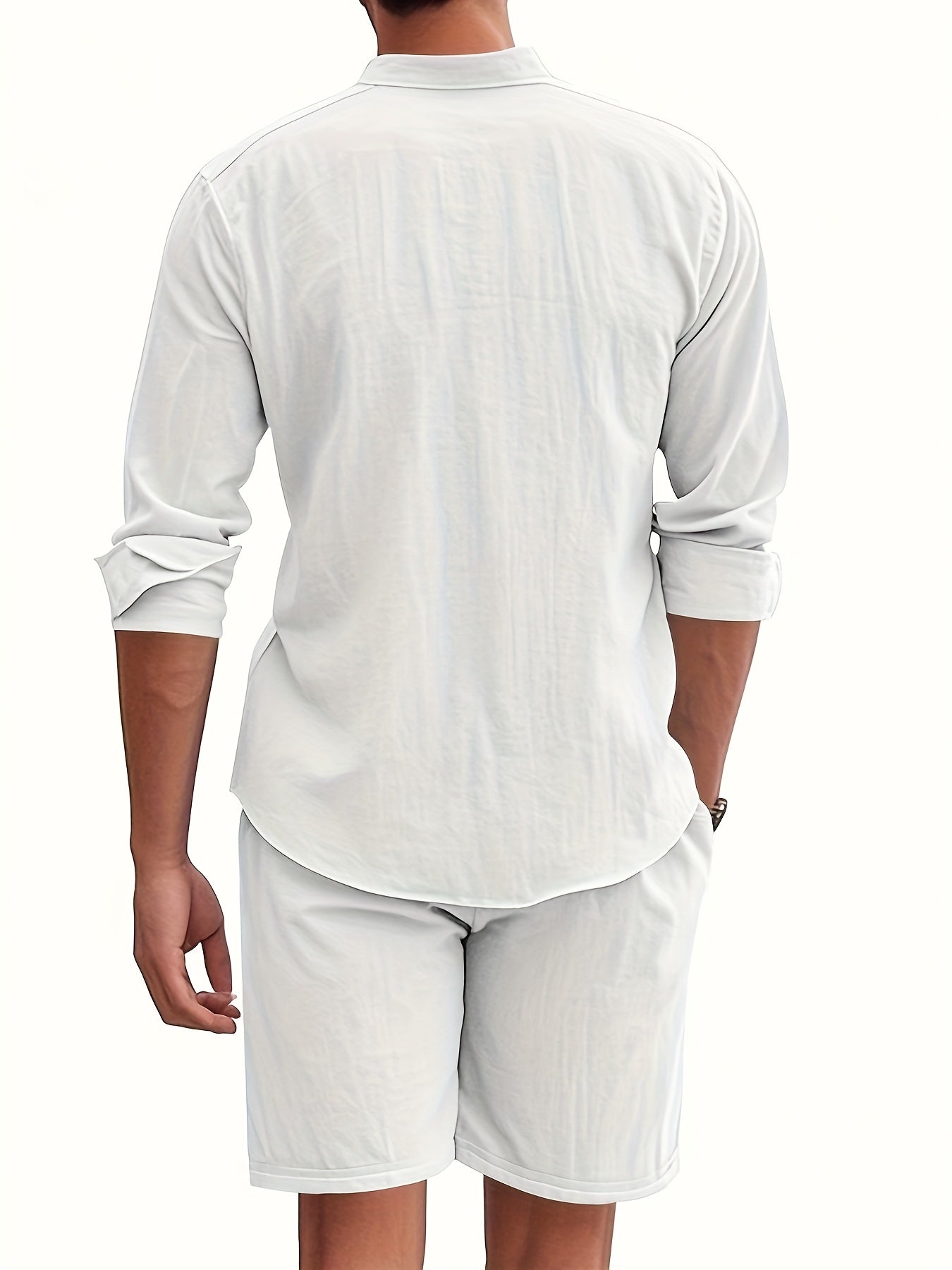 Conjunto de linho respirável