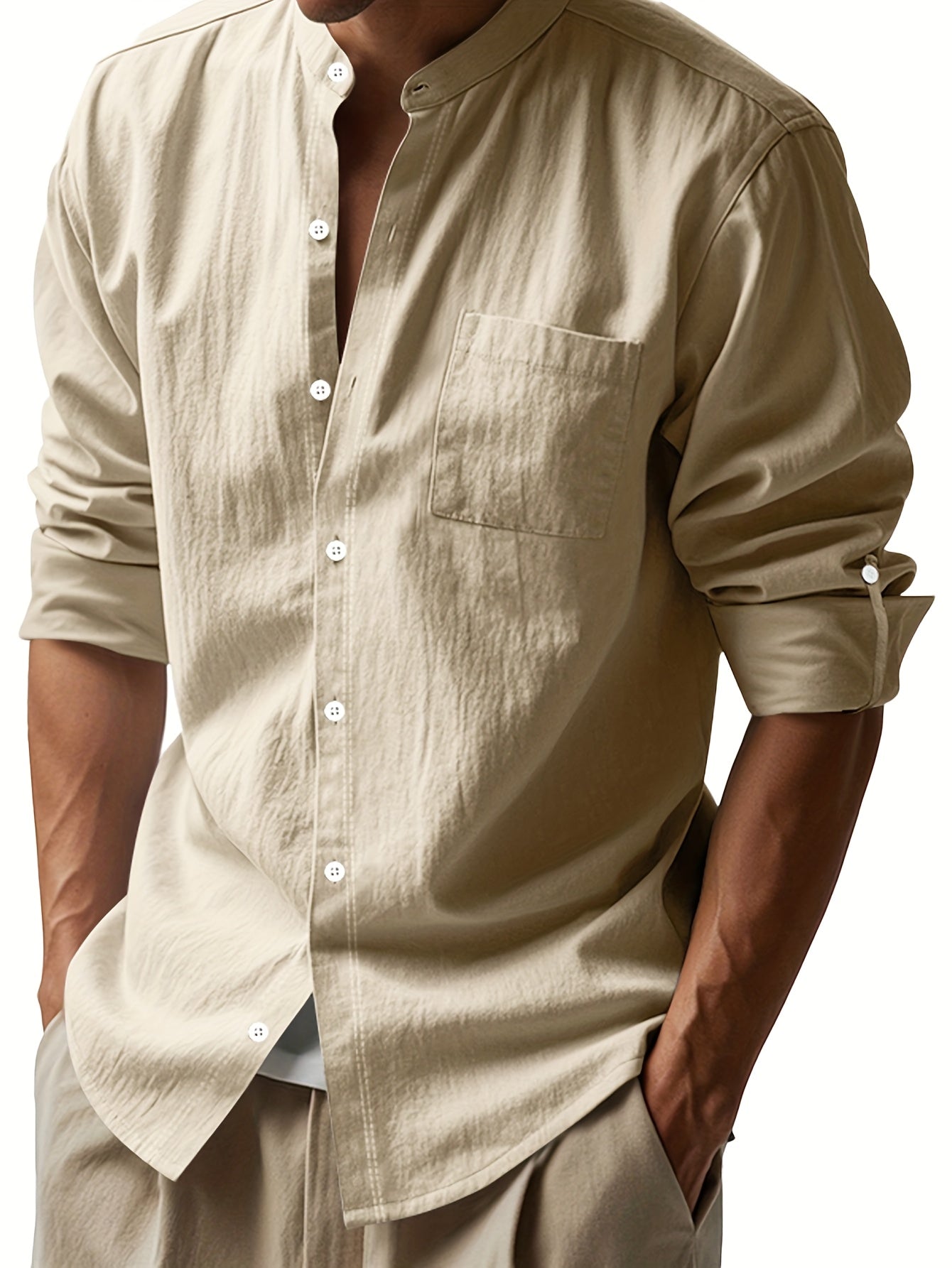 Camisa de linho elegante