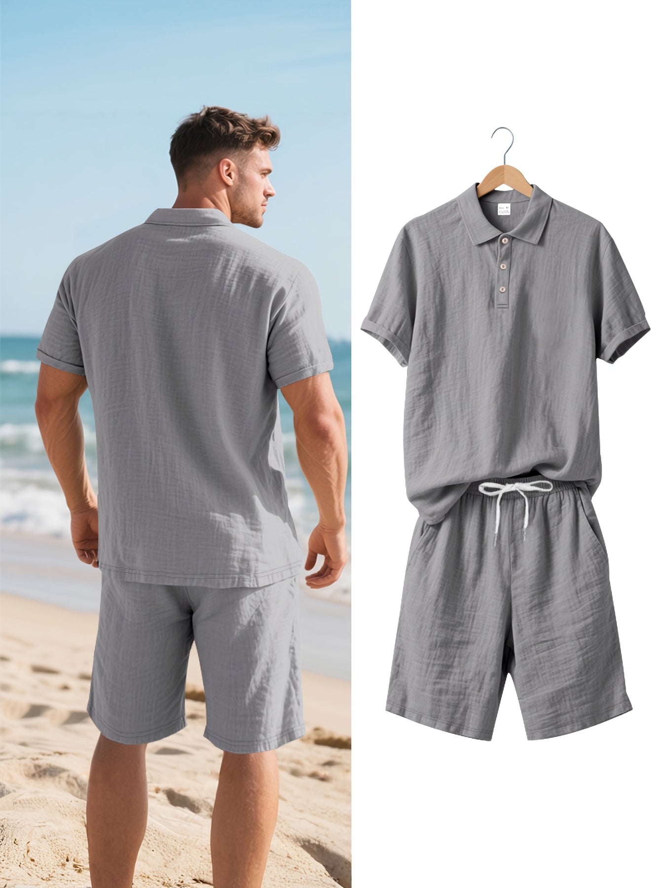 Conjunto de linho para homem