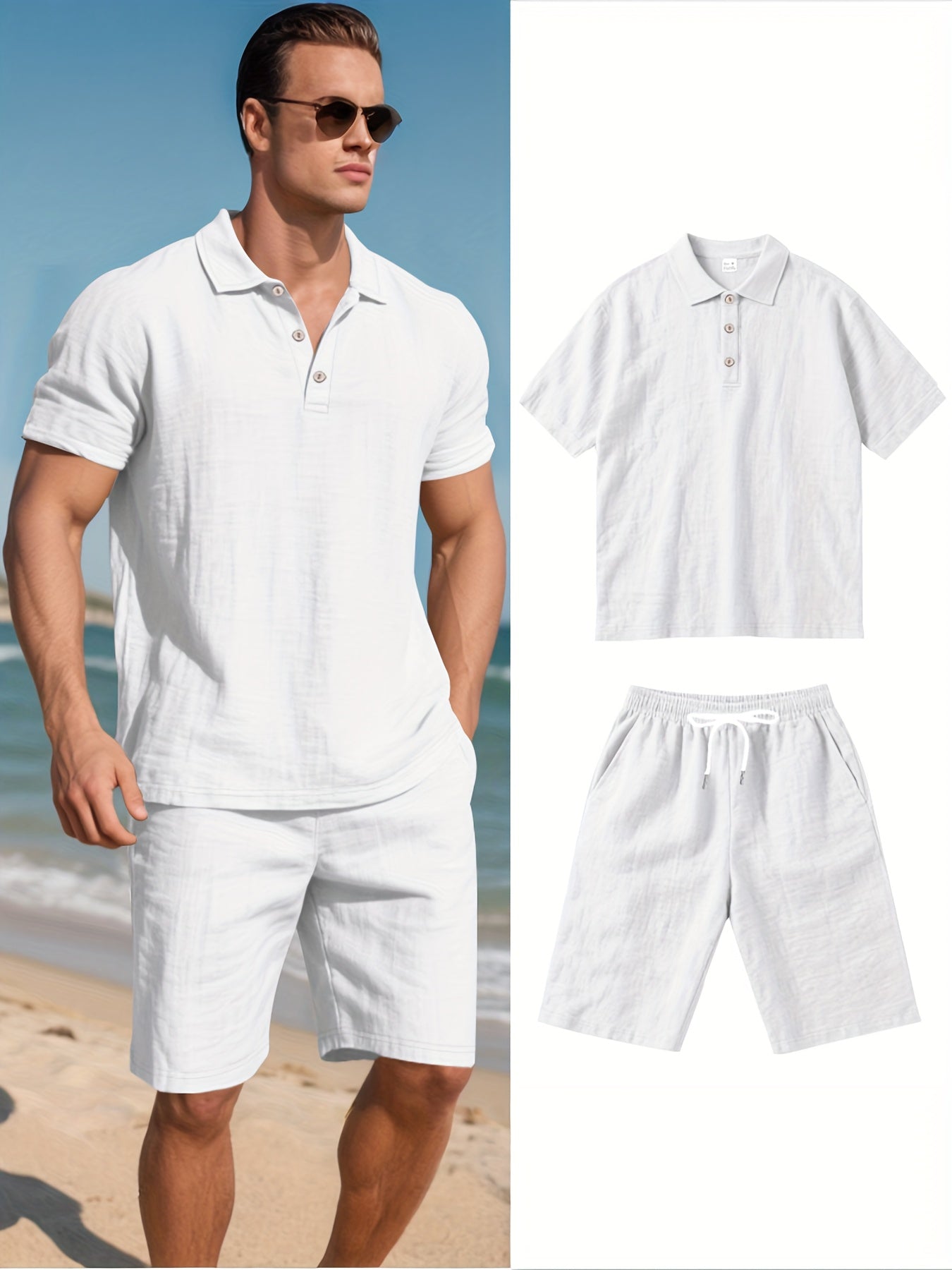 Conjunto de linho para homem
