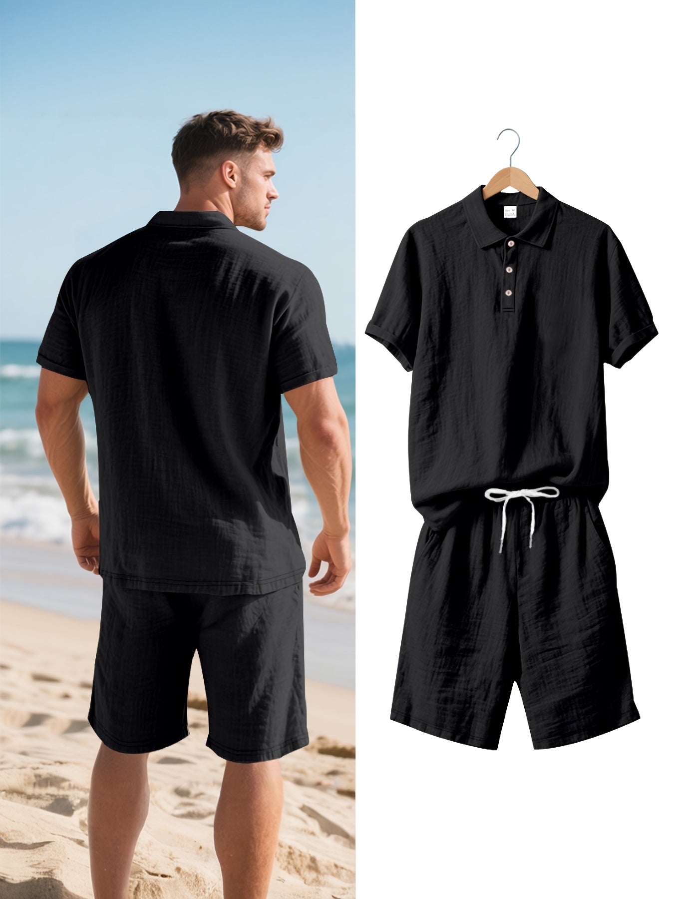 Conjunto de linho para homem