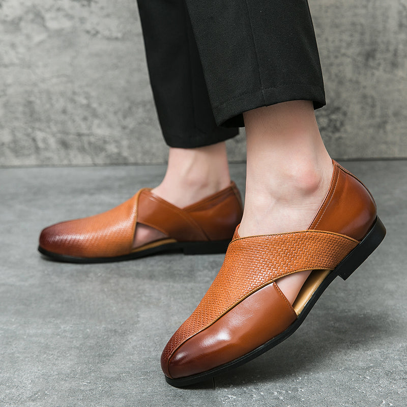 Mocassins de couro vintage