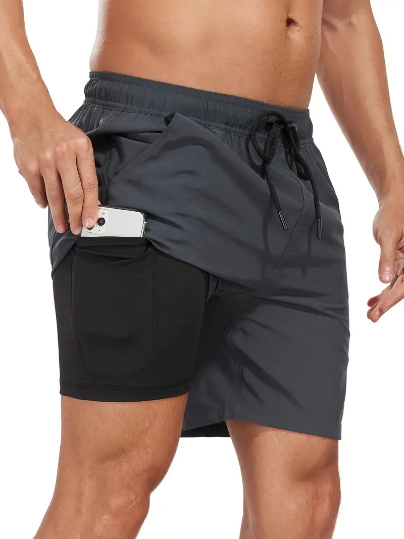 Calções de banho com bolsos