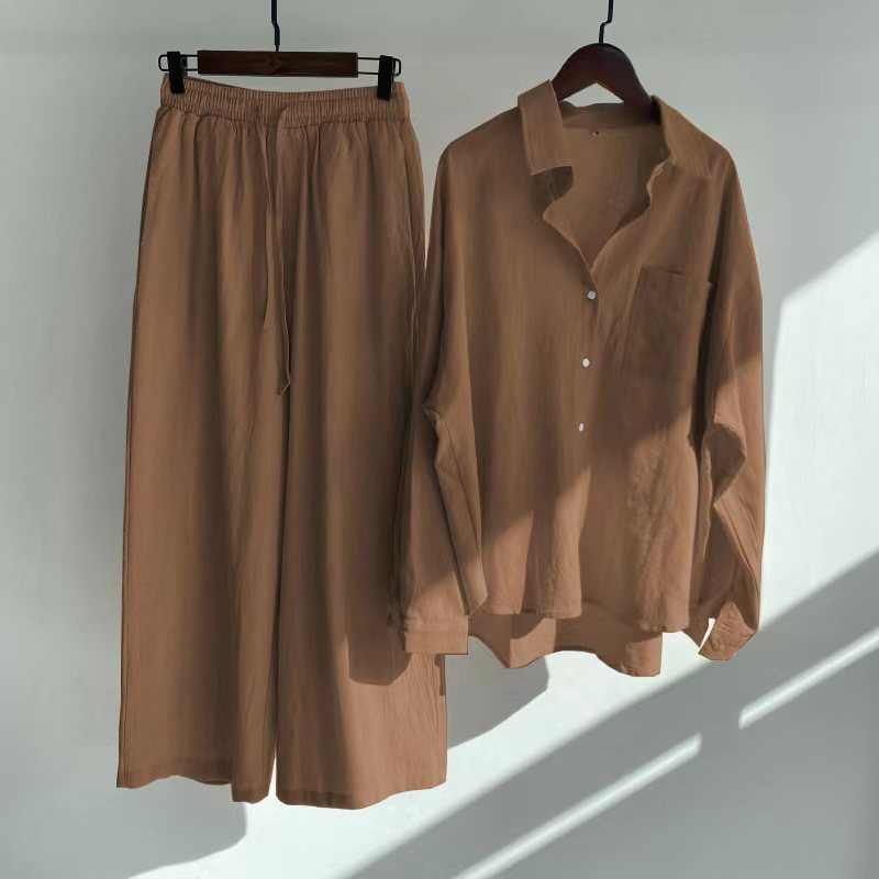Conjunto de duas peças em algodão