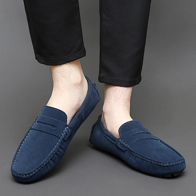Mocassins de camurça para barco