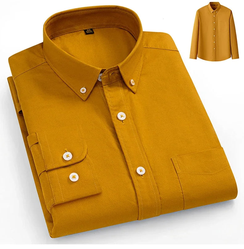 Camisa Oxford de algodão