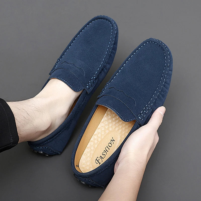 Mocassins de camurça para barco