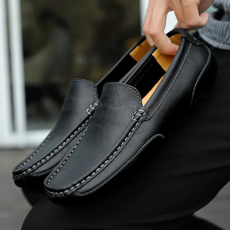 Mocassins de couro vintage