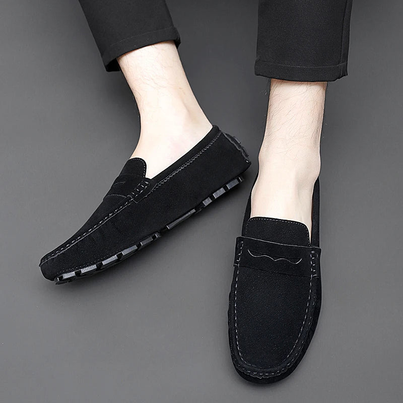 Mocassins de camurça para barco