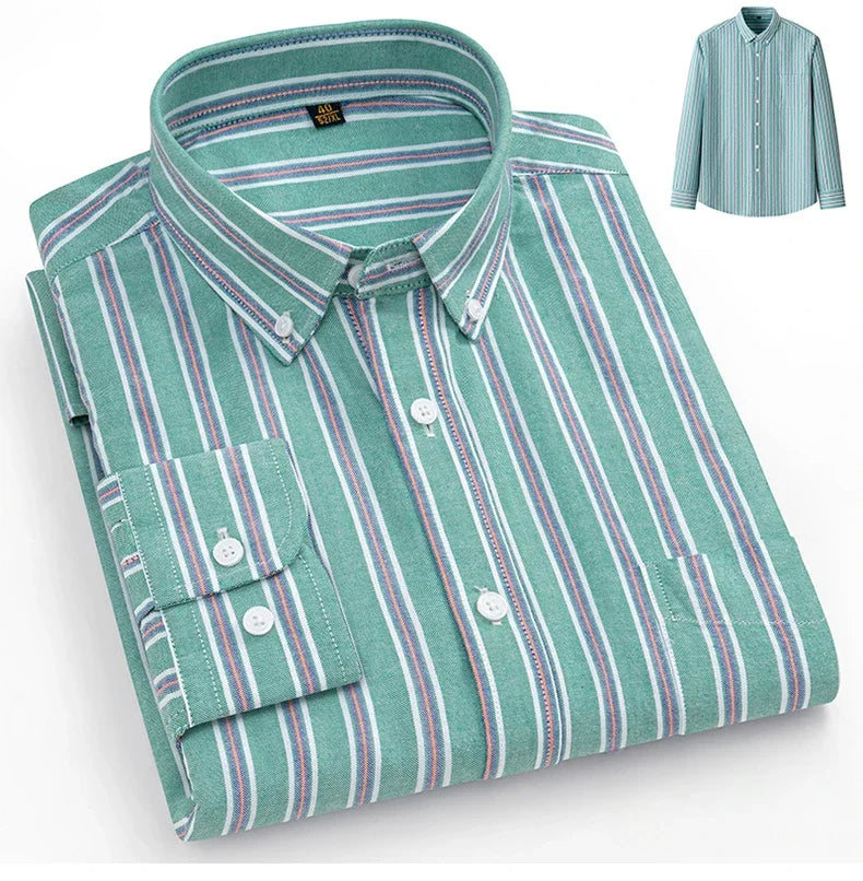 Camisa Oxford de algodão