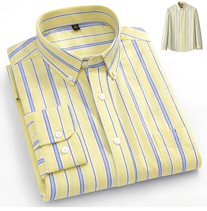 Camisa Oxford de algodão