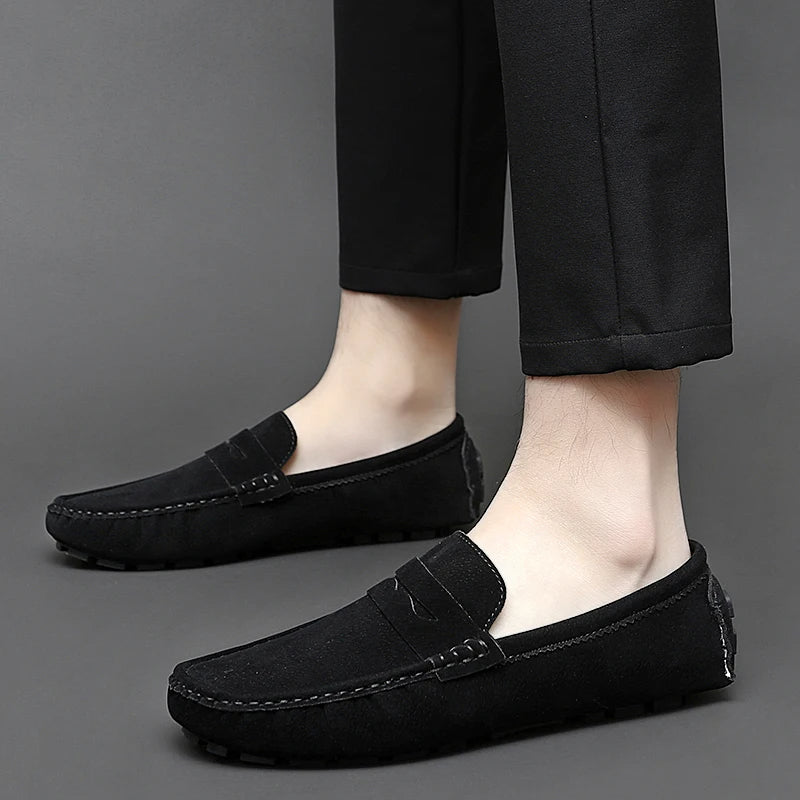 Mocassins de camurça para barco