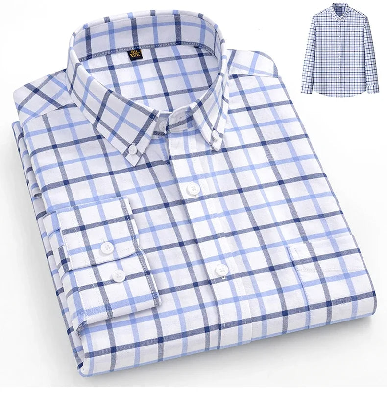 Camisa Oxford de algodão