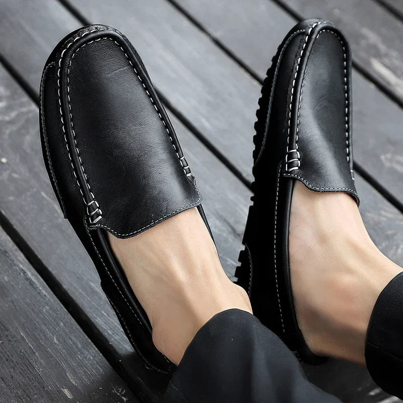 Mocassins de couro vintage