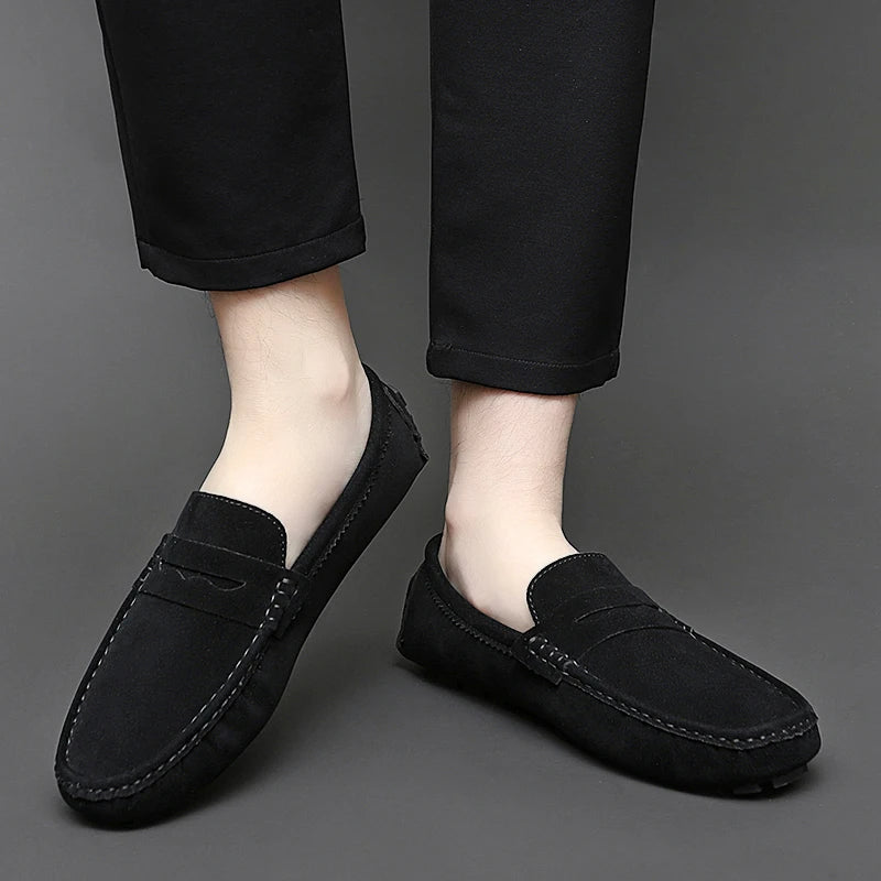 Mocassins de camurça para barco