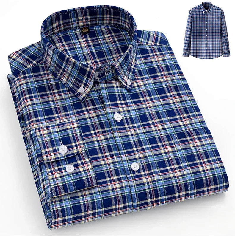 Camisa Oxford de algodão