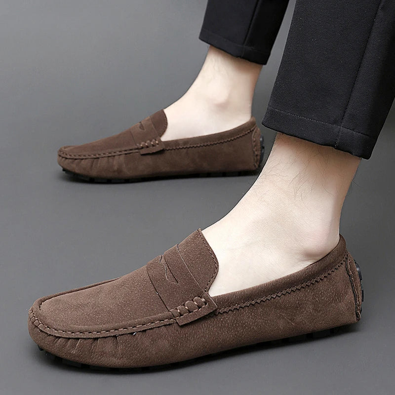 Mocassins de camurça para barco