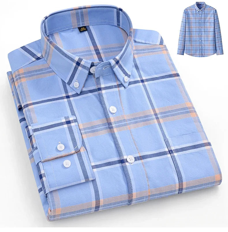 Camisa Oxford de algodão