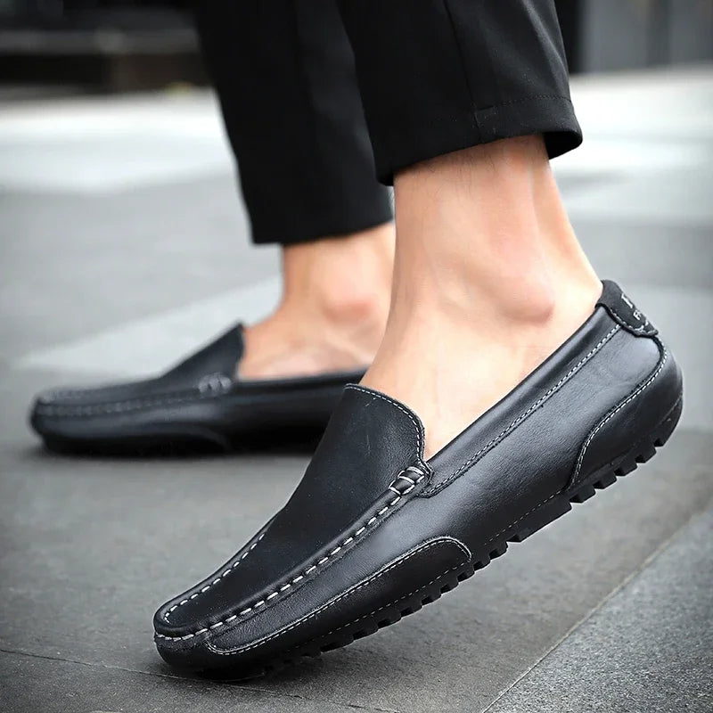 Mocassins de couro vintage
