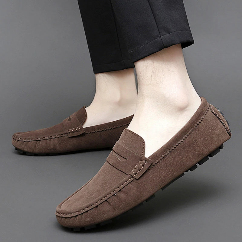 Mocassins de camurça para barco