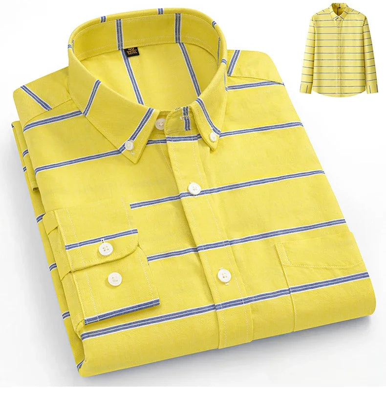 Camisa Oxford de algodão