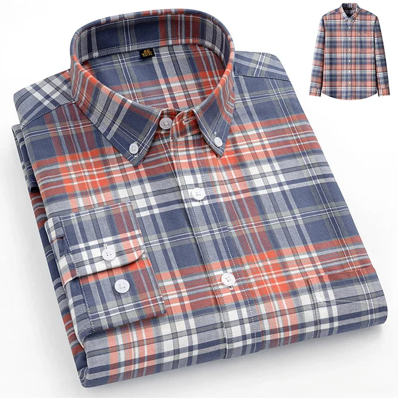 Camisa Oxford de algodão