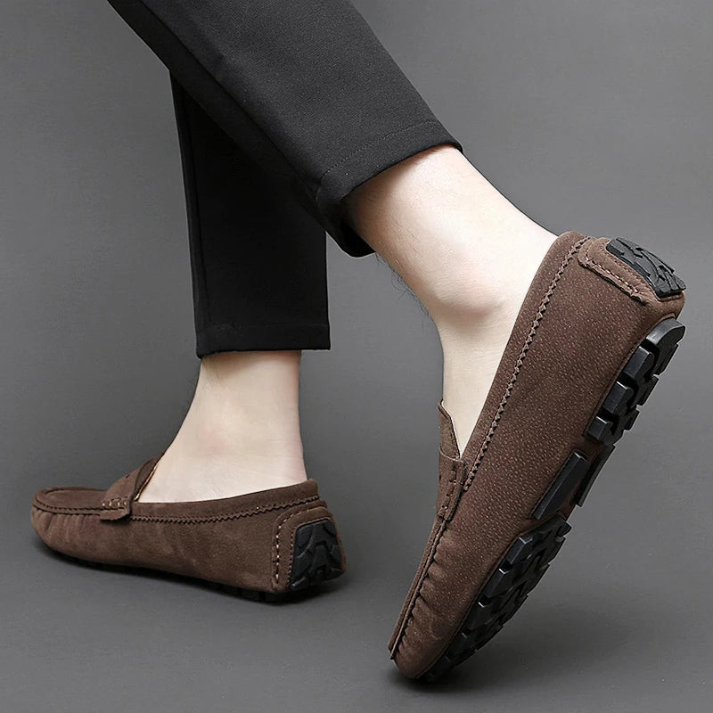 Mocassins de camurça para barco