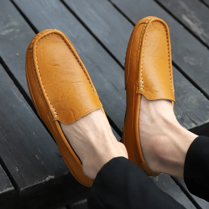 Mocassins de couro vintage