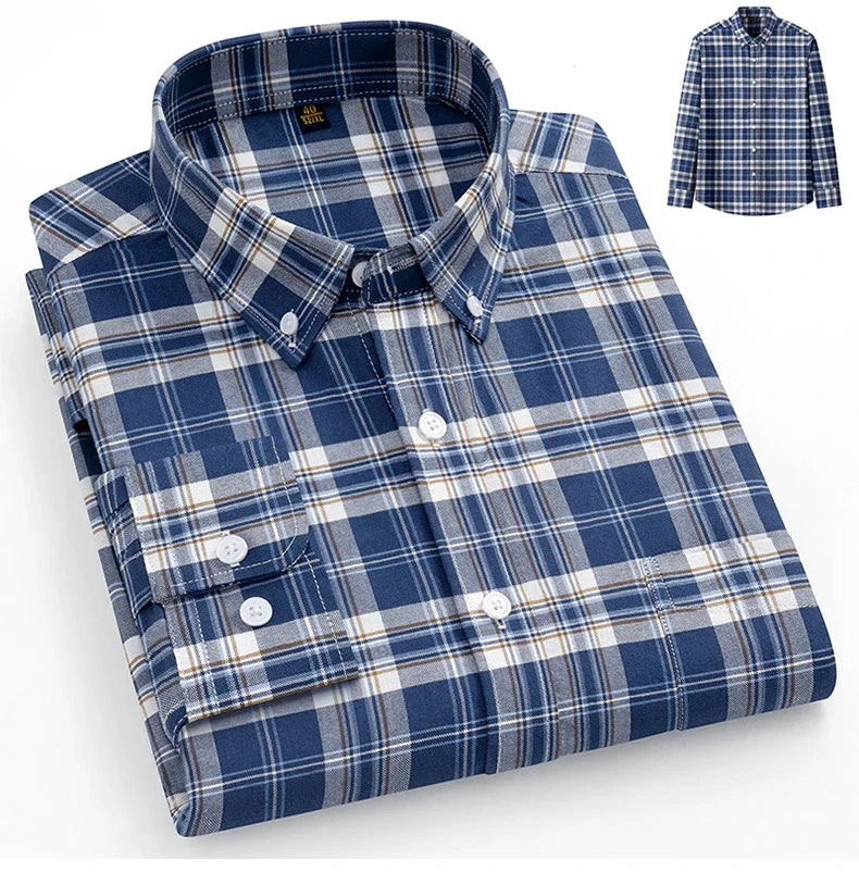 Camisa Oxford de algodão