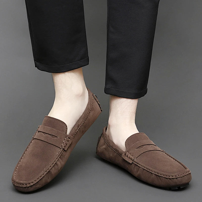 Mocassins de camurça para barco