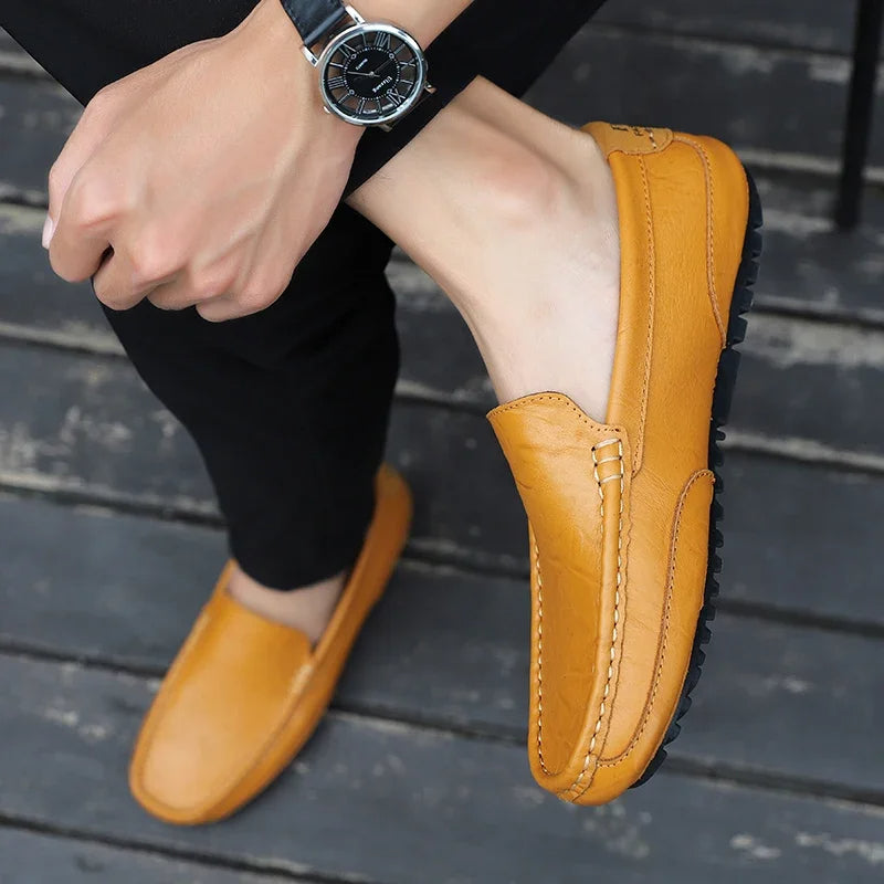 Mocassins de couro vintage