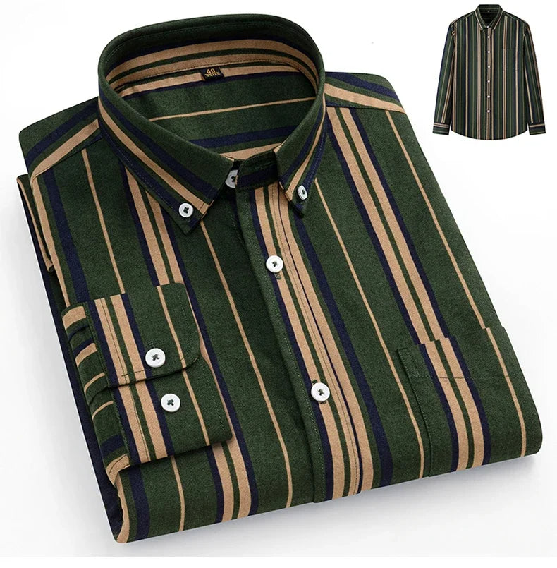 Camisa Oxford de algodão