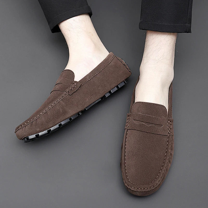 Mocassins de camurça para barco
