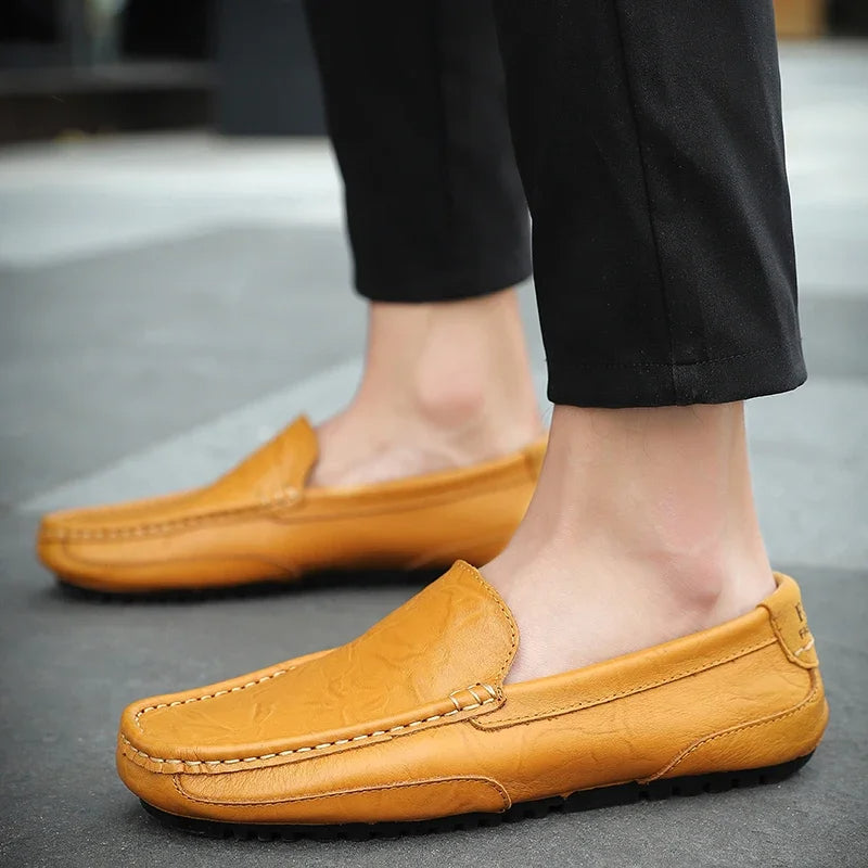 Mocassins de couro vintage