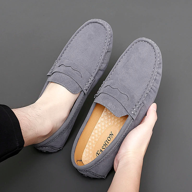 Mocassins de camurça para barco