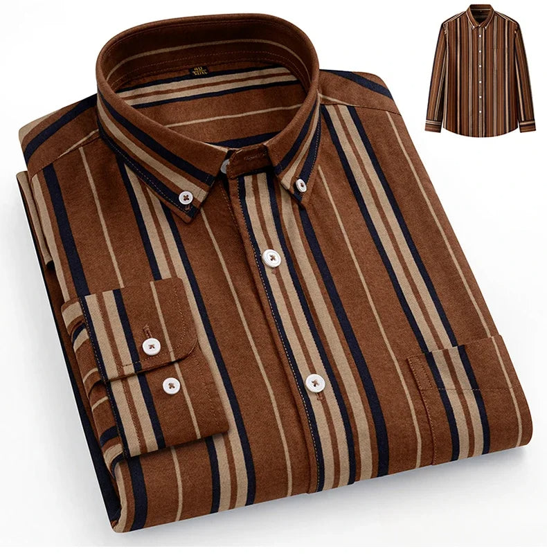 Camisa Oxford de algodão