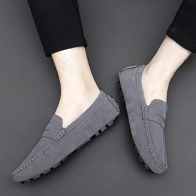 Mocassins de camurça para barco