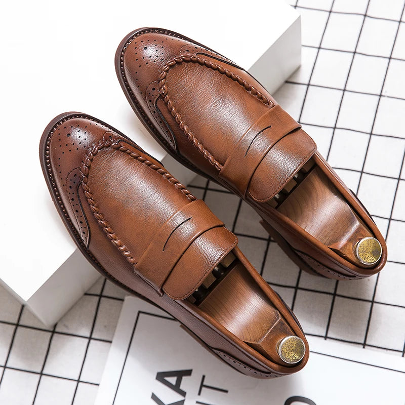 Mocassins de couro chiques