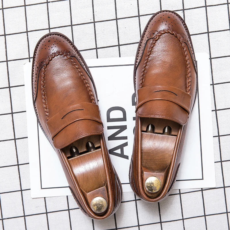 Mocassins de couro chiques