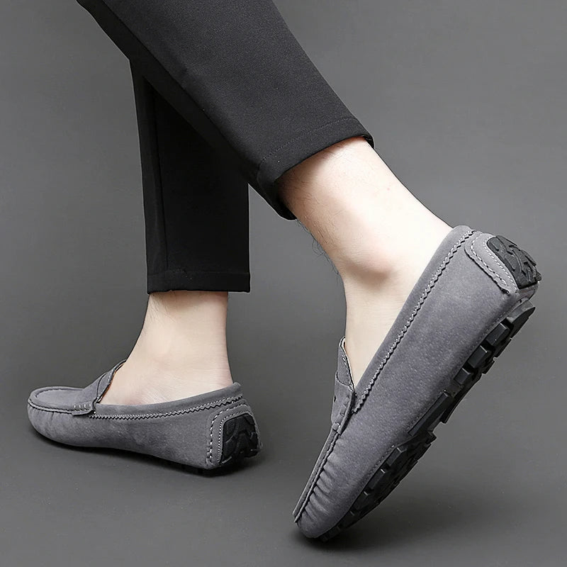 Mocassins de camurça para barco