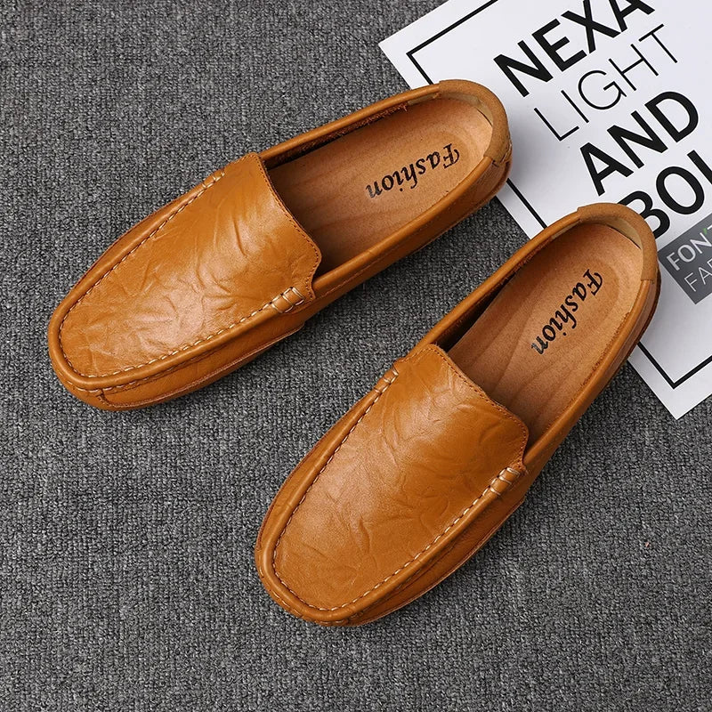 Mocassins de couro vintage
