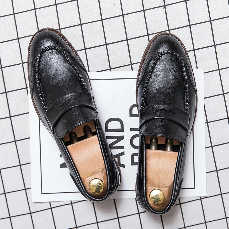 Mocassins de couro chiques