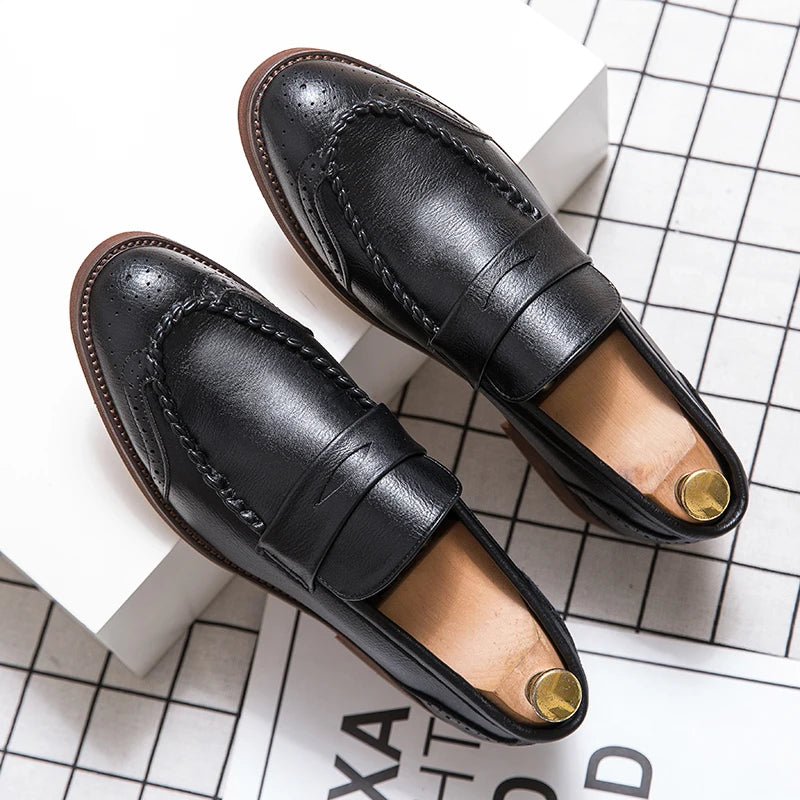Mocassins de couro chiques