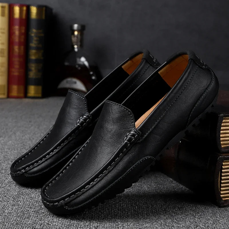 Mocassins de couro vintage