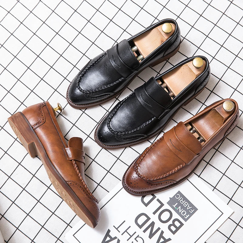 Mocassins de couro chiques