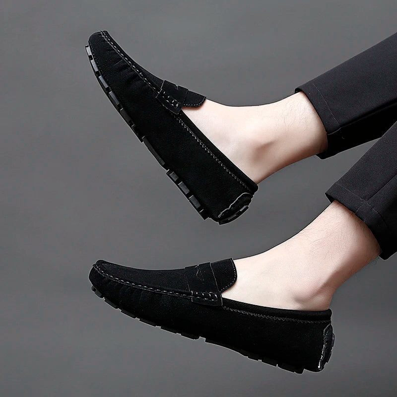 Mocassins de camurça para barco