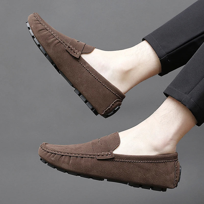 Mocassins de camurça para barco